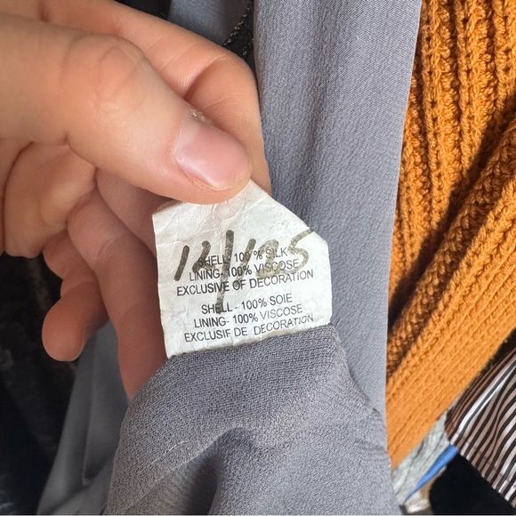 RAMY BROOK Silver Silk Holiday Party Dress Midi - Picture 7 of 8